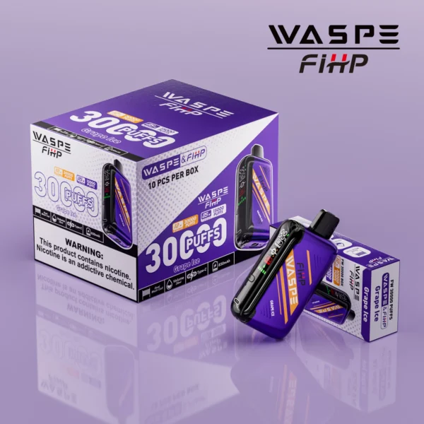 WASPE FIHP 30000 Puff Dual Mesh 0% 2% 5% Display a LED Penna per vaporizzatori usa e getta ricaricabile a basso contenuto di nicotina all'ingrosso Acquista all'ingrosso - FishVape - 4