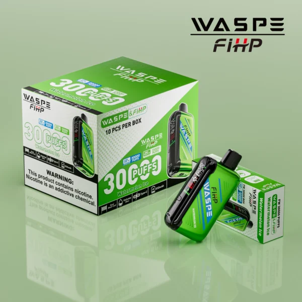 WASPE FIHP 30000 Puff Dual Mesh 0% 2% 5% Display a LED Penna per vaporizzatori usa e getta ricaricabile a basso contenuto di nicotina all'ingrosso Acquista all'ingrosso - FishVape - 3