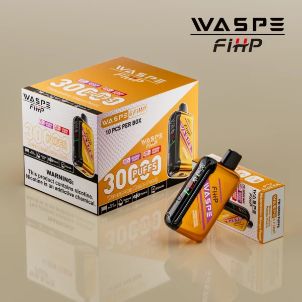 WASPE FIHP 30000 Puff Dual Mesh 0% 2% 5% Display a LED Penna per vaporizzatori usa e getta ricaricabile a basso contenuto di nicotina all'ingrosso Acquista all'ingrosso - FishVape - 2