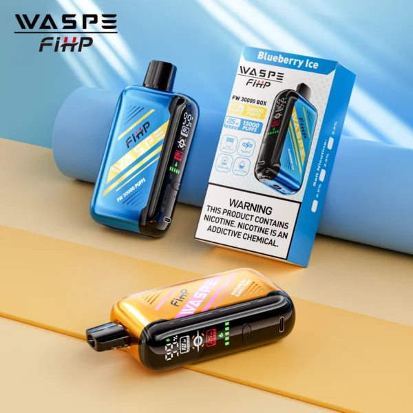 WASPE FIHP 30000 Puff Dual Mesh 0% 2% 5% Display a LED Penna per vaporizzatori usa e getta ricaricabile a basso contenuto di nicotina all'ingrosso Acquista all'ingrosso - FishVape - 1