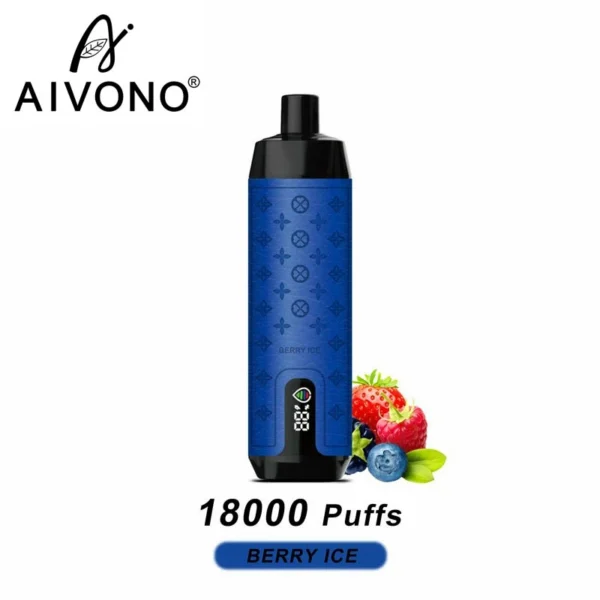 AIVONO Deluxe Bar 18000 Puffs Кальян с цифровым экраном 0% 2% 3% 5% Перезаряжаемые одноразовые ручки для электронных сигарет с низким содержанием никотина Купить оптом - FishVape - 7