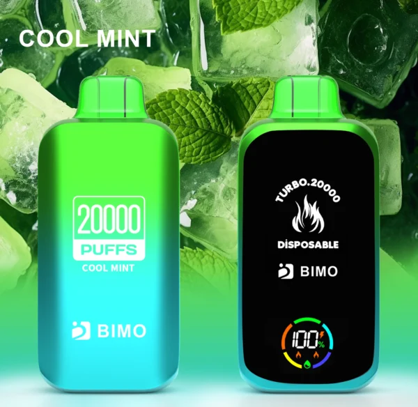 BIMO Turbo 20000 Puffs Full Screen 0% 2% 5% Low Nicotine Rechargeable Disposable Vapes Pen Bulk Buy Wholesale - FishVape - 7