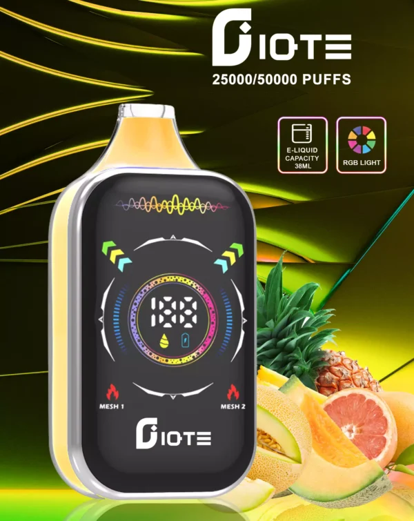 IQTE 50000 Puffs Dual Mesh RGB Tela Cheia 0% 2% 5% Baixa Nicotina Recarregável Vapes Descartáveis ​​Pen Bulk Comprar Atacado - FishVape - 2