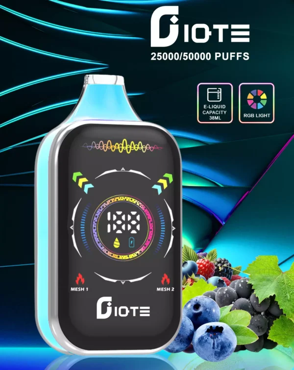 IQTE 50000 Puffs Dual Mesh RGB Tela Cheia 0% 2% 5% Baixa Nicotina Recarregável Vapes Descartáveis ​​Pen Bulk Comprar Atacado - FishVape - 6