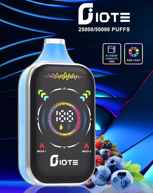 IQTE 50000 Puffs Dual Mesh RGB Tela Cheia 0% 2% 5% Baixa Nicotina Recarregável Vapes Descartáveis ​​Pen Bulk Comprar Atacado - FishVape - 7