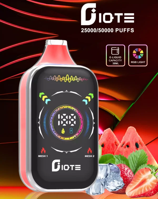 IQTE 50000 Puffs Dual Mesh RGB Tela Cheia 0% 2% 5% Baixa Nicotina Recarregável Vapes Descartáveis ​​Pen Bulk Comprar Atacado - FishVape - 9