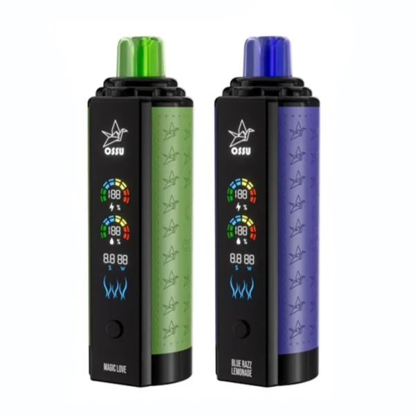 VASY OSSU 30000 Puffs Shisha Hookah Dual Mesh Full Screen 0% 5% Low Nicotine Rechargeable Disposable Vapes Pen Bulk Buy Wholesale - FishVape - 6