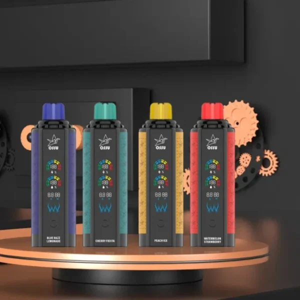 VASY OSSU 30000 Puffs Shisha Hookah Dual Mesh Full Screen 0% 5% Low Nicotine Rechargeable Disposable Vapes Pen Bulk Buy Wholesale - FishVape - 7